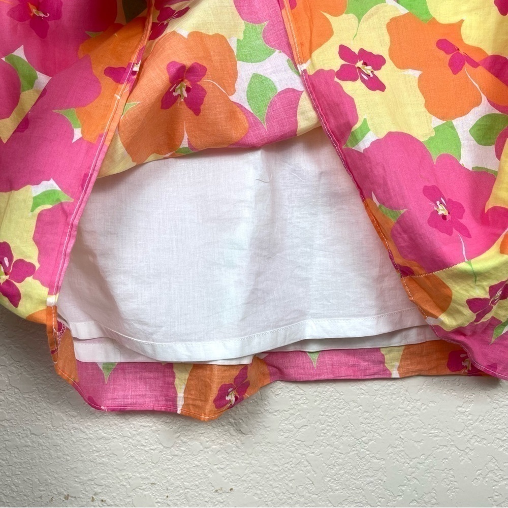Lilly Pulitzer Falling For You Floral Multicolor Short Sleeve Dress Size 6 - Picture 7 of 12